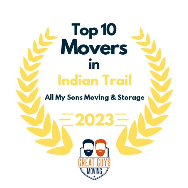 Top 10 Movers in Rock Hill, SC 2023 award