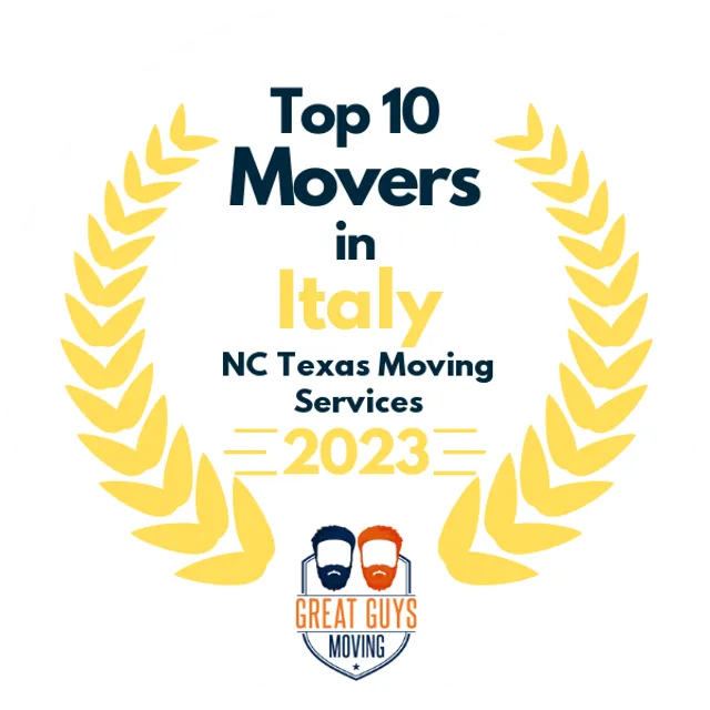 Top 10 Movers in Houston, TX 2023 award