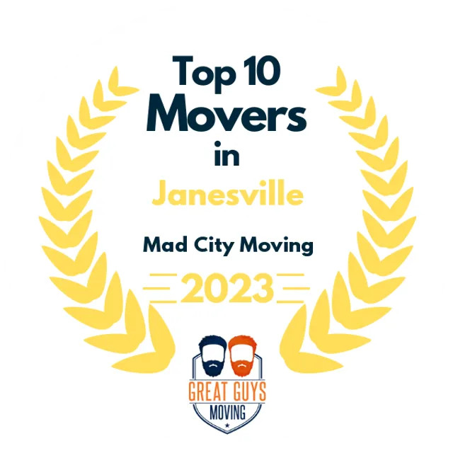 Top 10 Movers in Madison, WI 2023 award