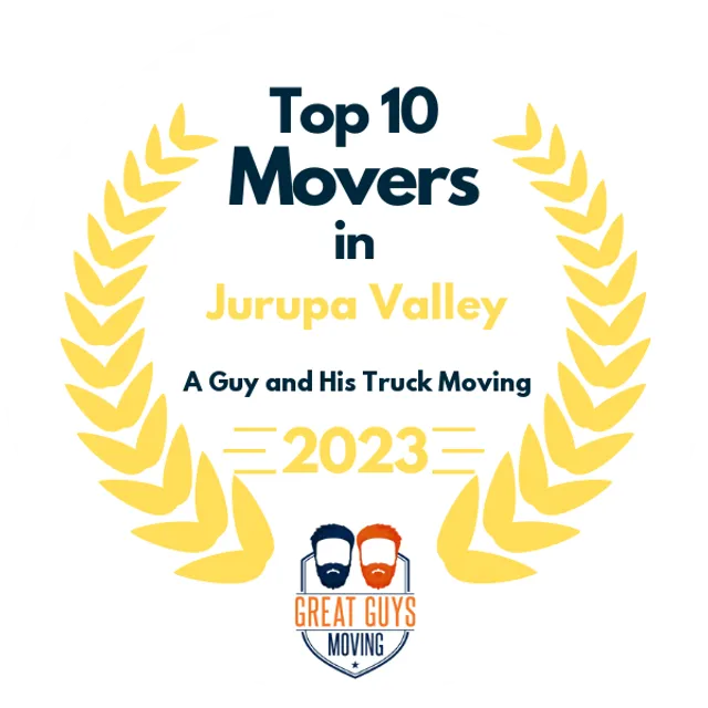 Top 10 Movers in Riverside, CA 2023 award