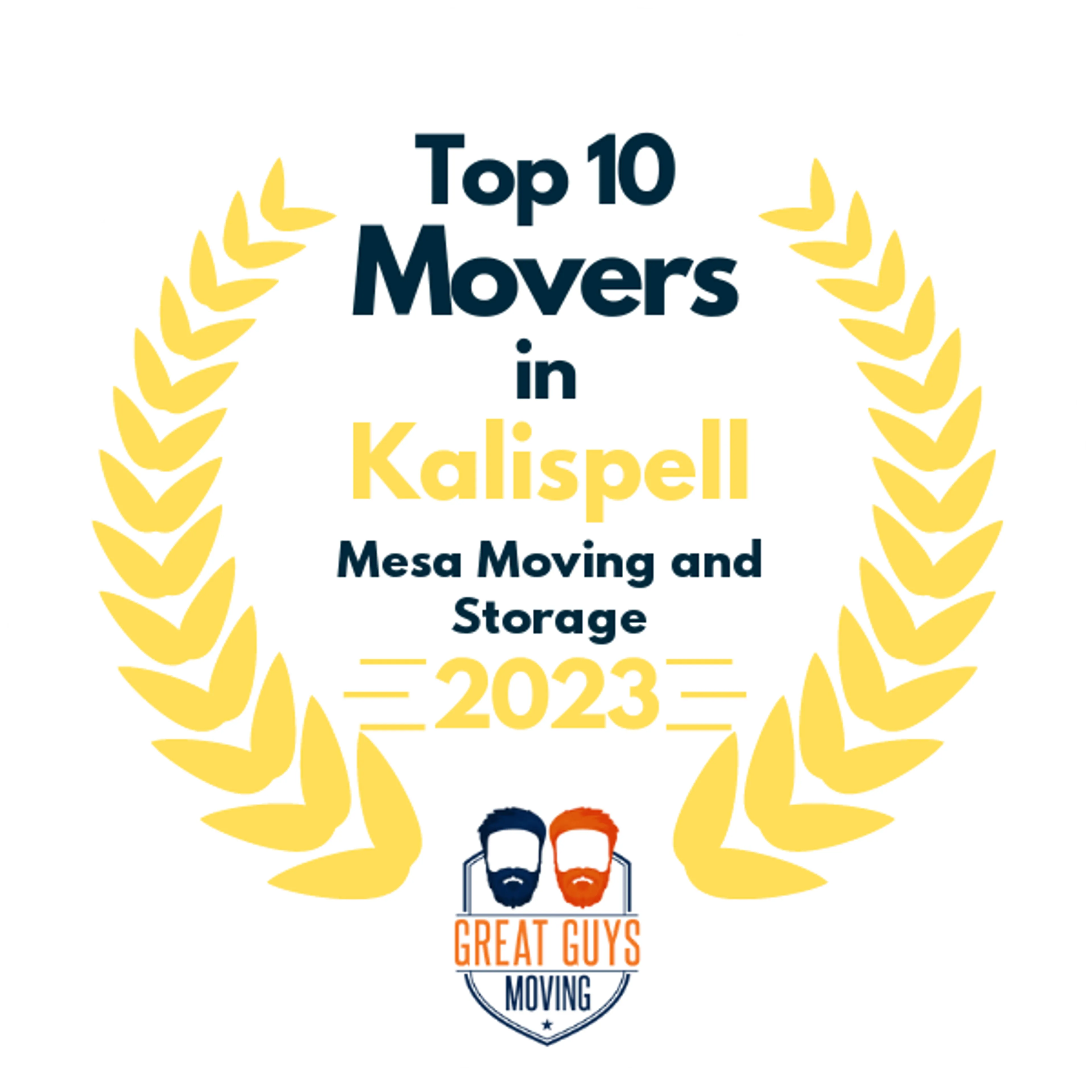 Top 10 Movers in Kalispell, MT 2023 award