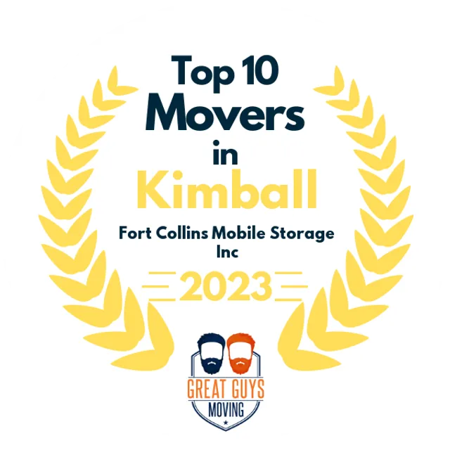 Top 10 Movers in Fort Collins, CO 2023 award