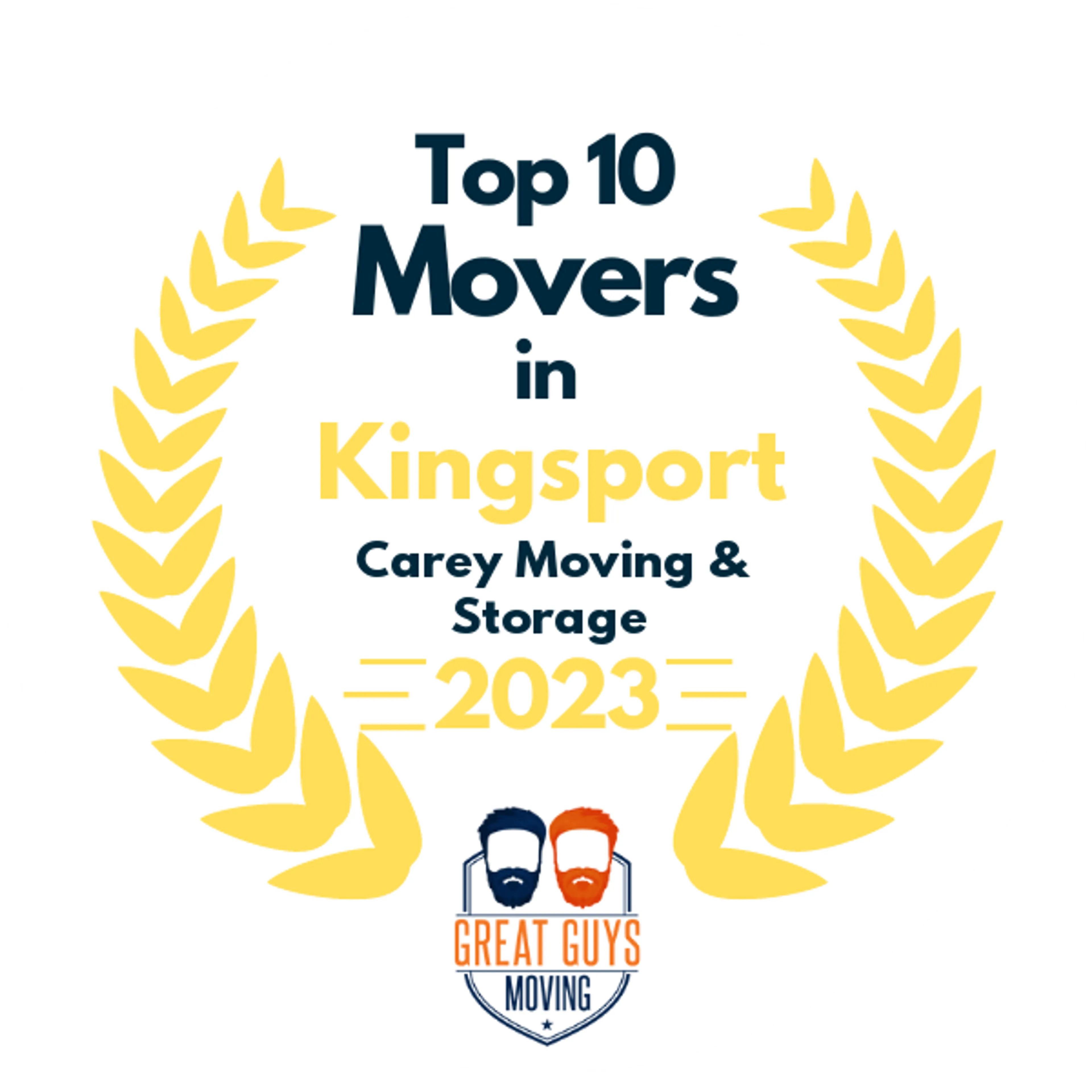 Top 10 Movers in Knoxville, TN 2023 award