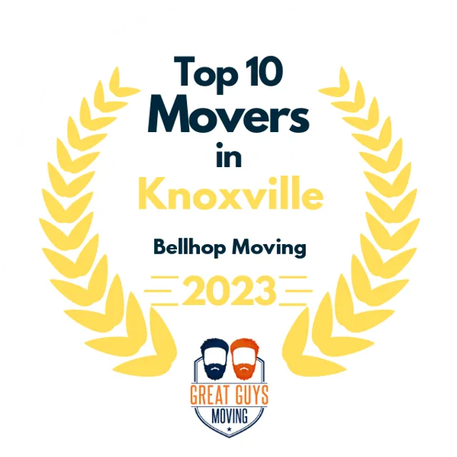 Top 10 Movers in Knoxville, TN 2023 award