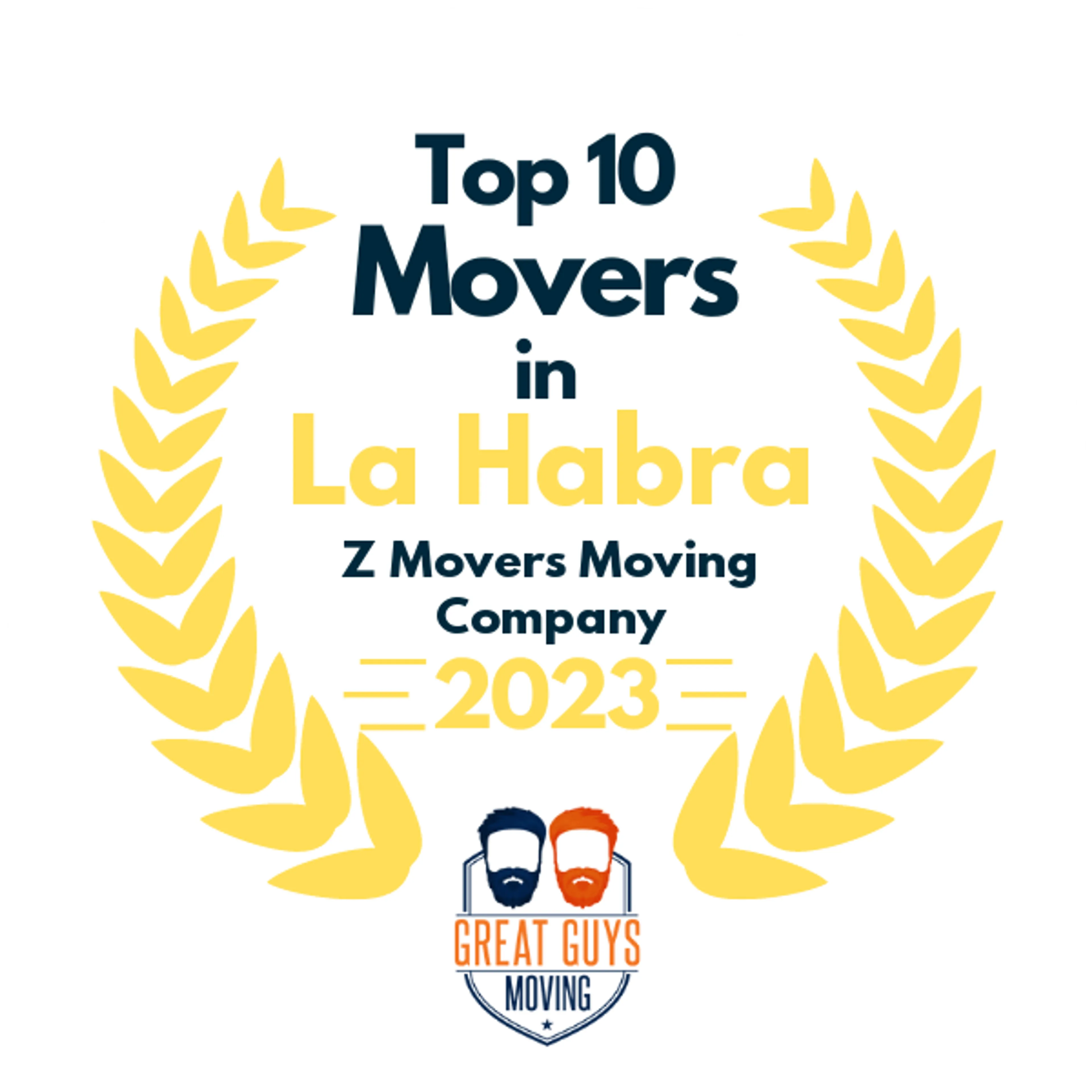 Top 10 Movers in Los Angeles, CA 2023 award