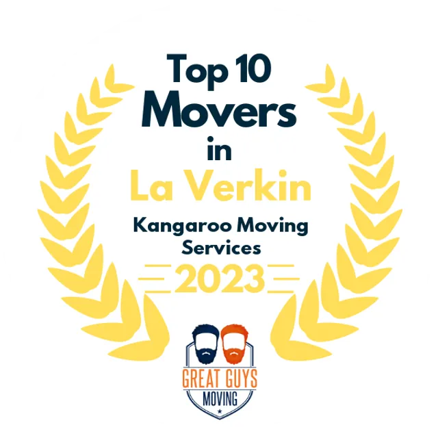 Top 10 Movers in St. George, UT 2023 award