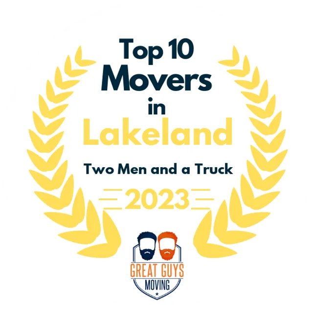 Top 10 Movers in Lakeland, FL 2023 award