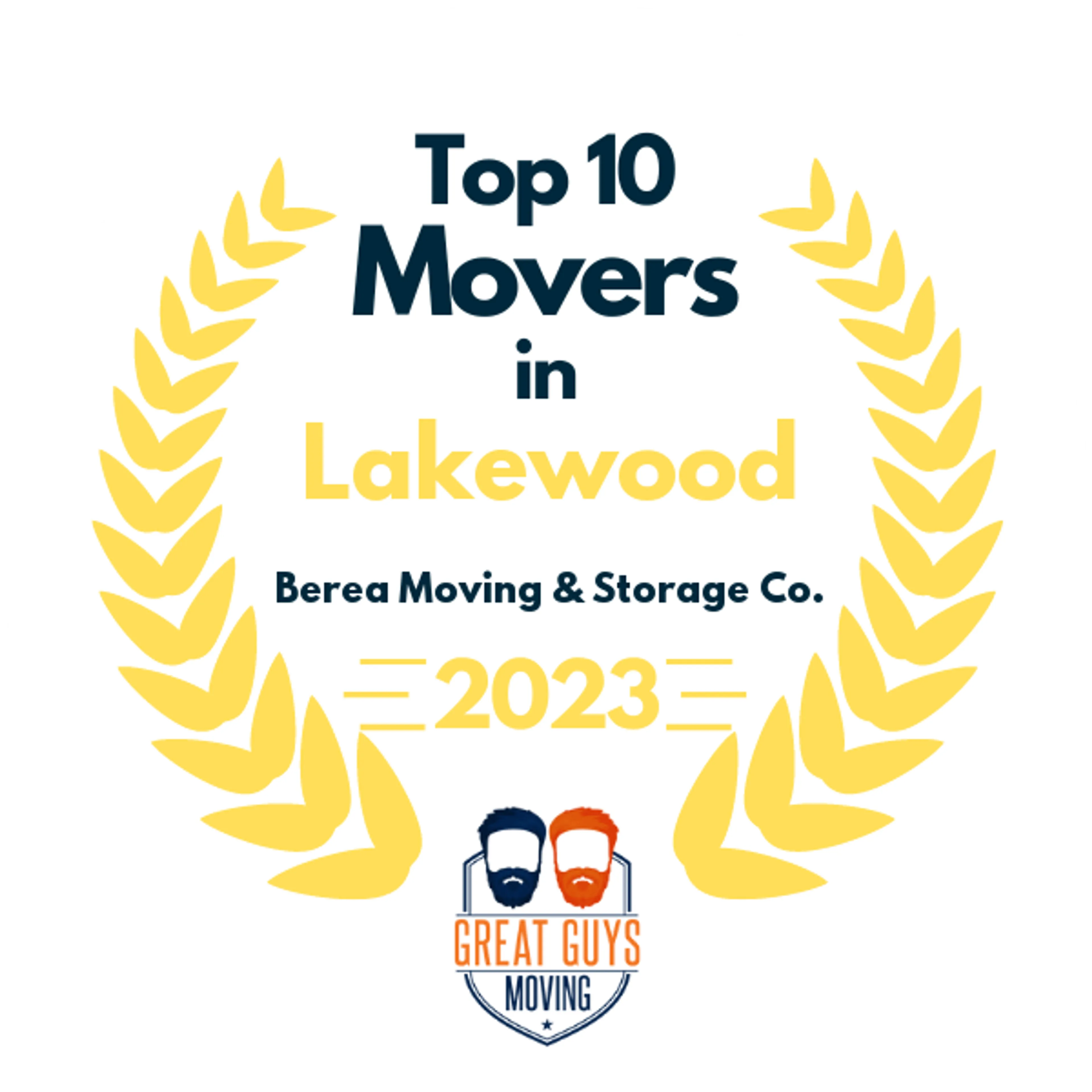 Top 10 Movers in Cleveland, OH 2023 award