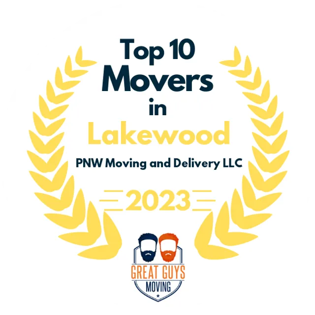 Top 10 Movers in Tacoma, WA 2023 award