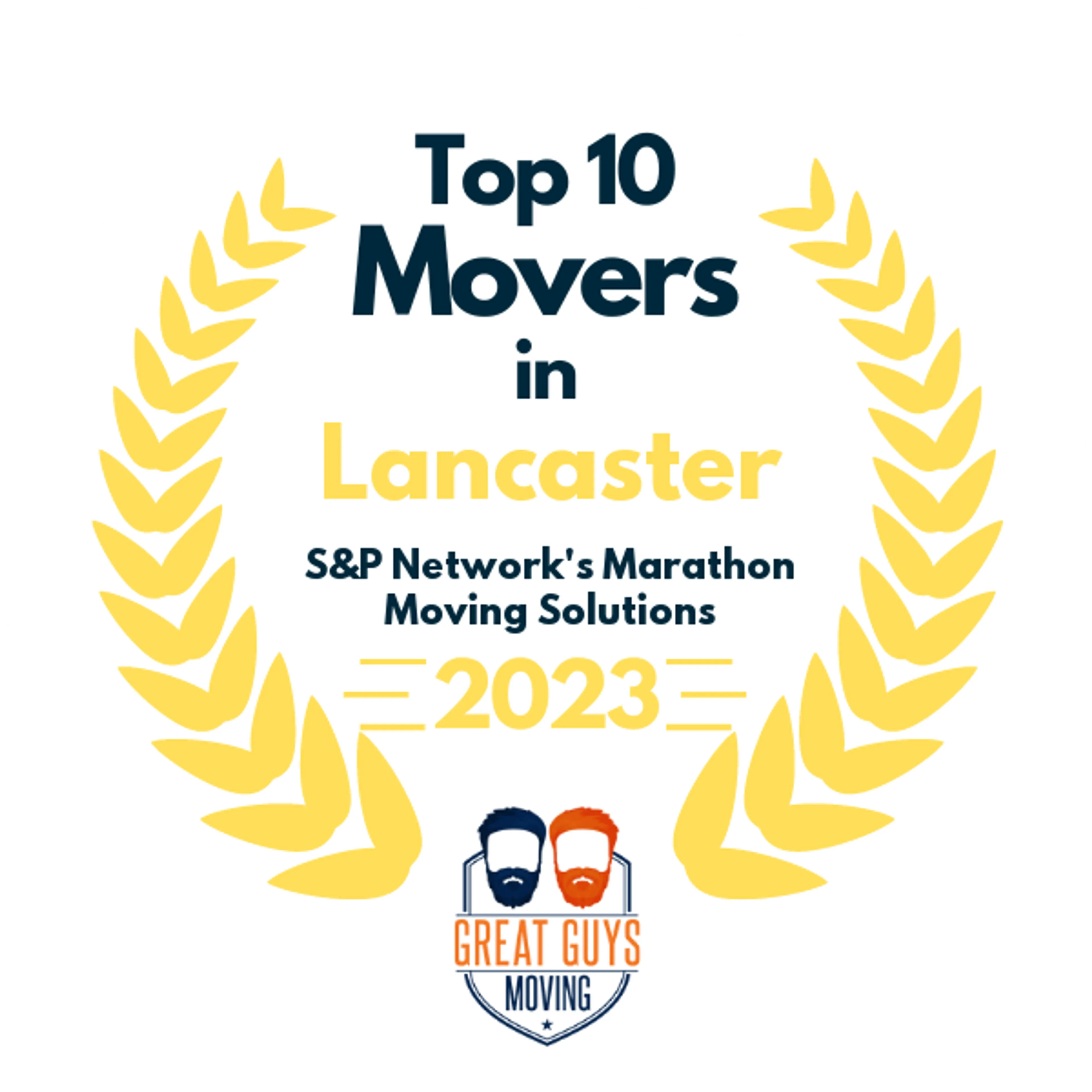 Top 10 Movers in Lancaster, PA 2023 award