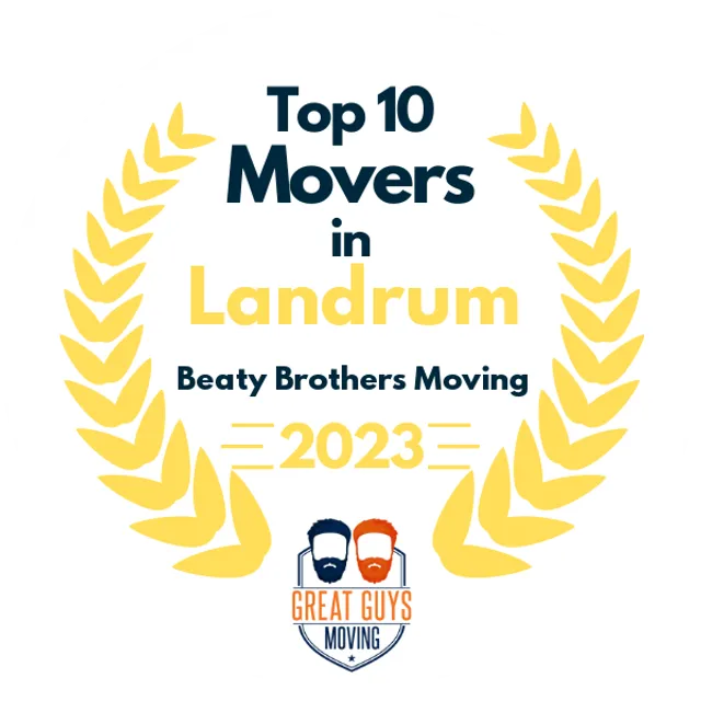 Top 10 Movers in Asheville, NC 2023 award