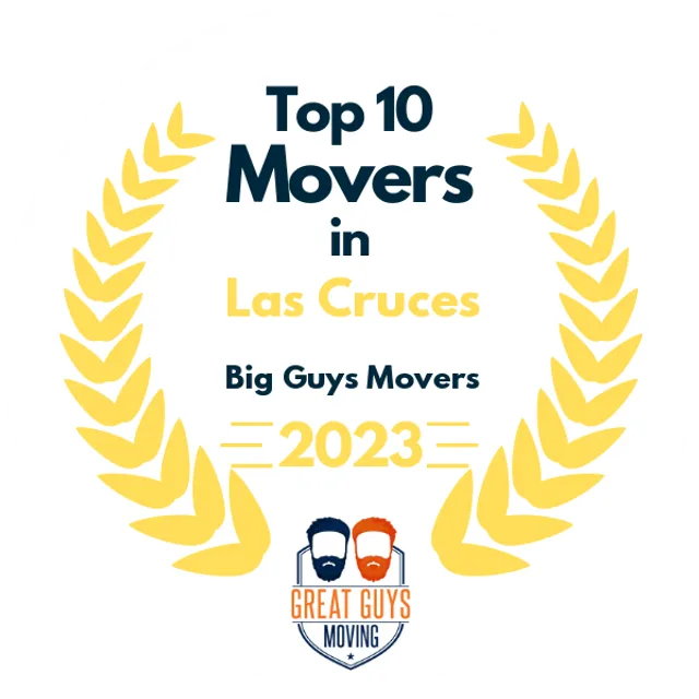 Top 10 Movers in Las Cruces, NM 2023 award