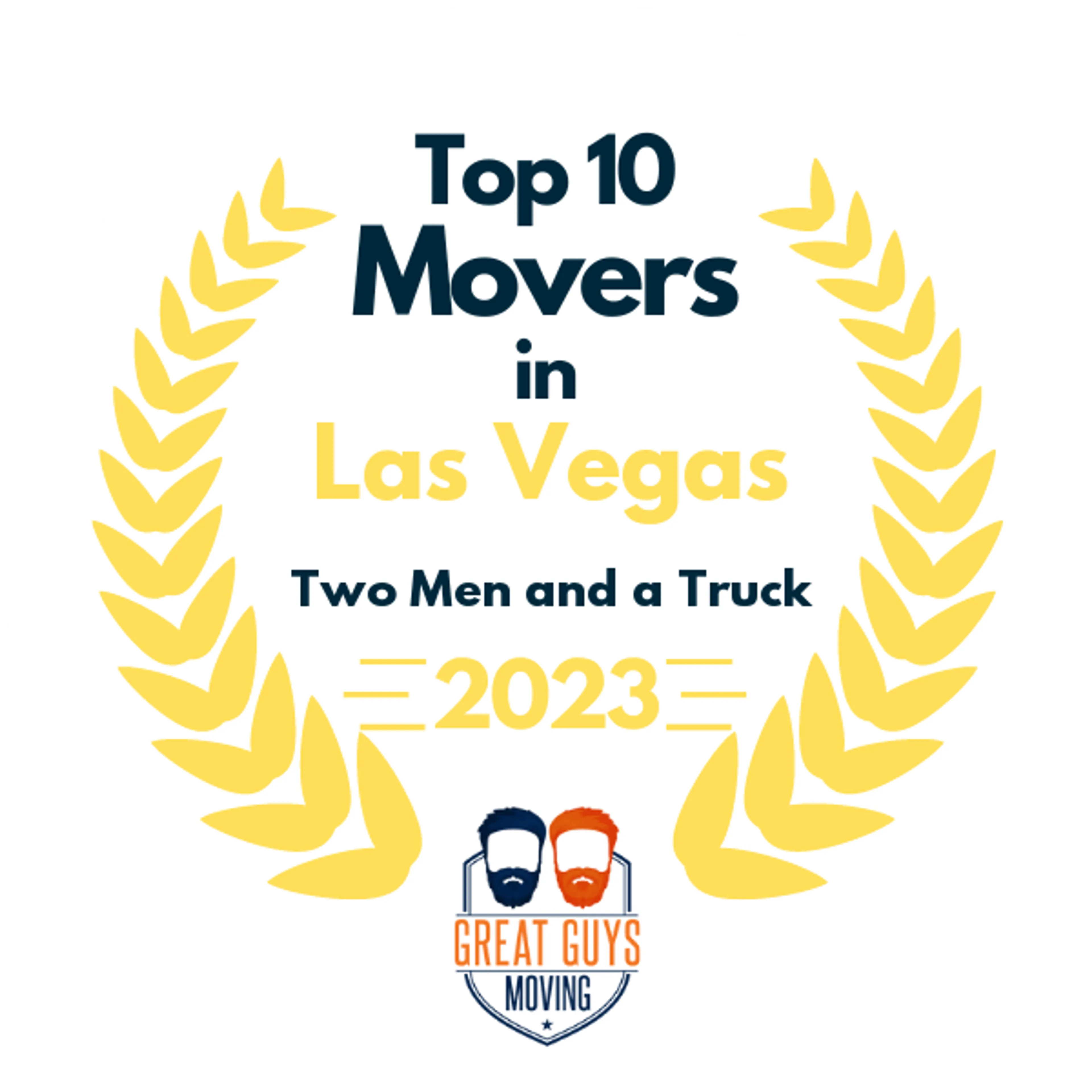 Top 10 Movers in Las Vegas, NV 2023 award