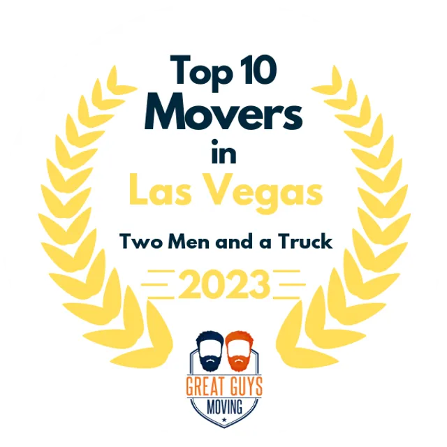 Top 10 Movers in Las Vegas, NV 2023 award