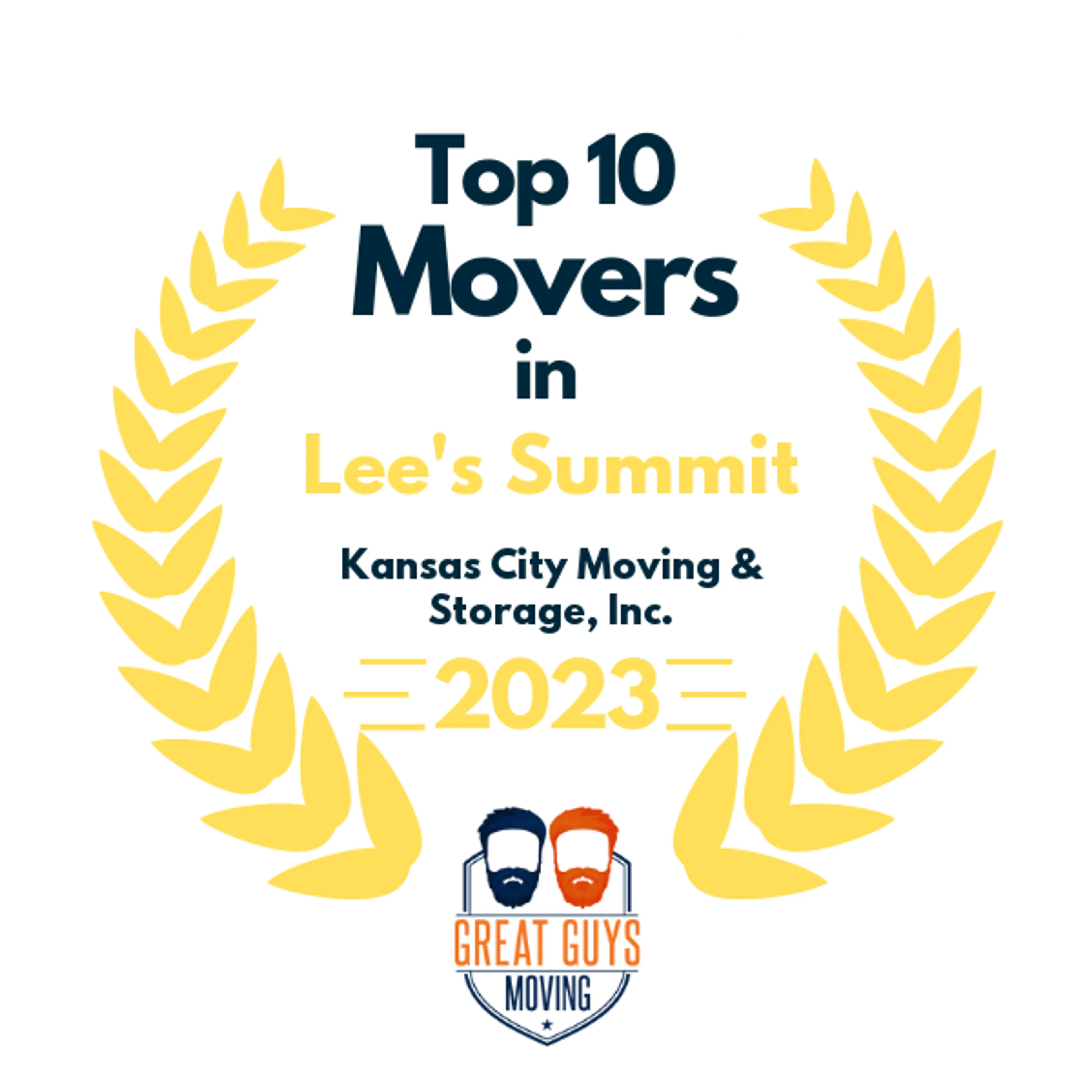 Top 10 Movers in Kansas City, MO 2023 award