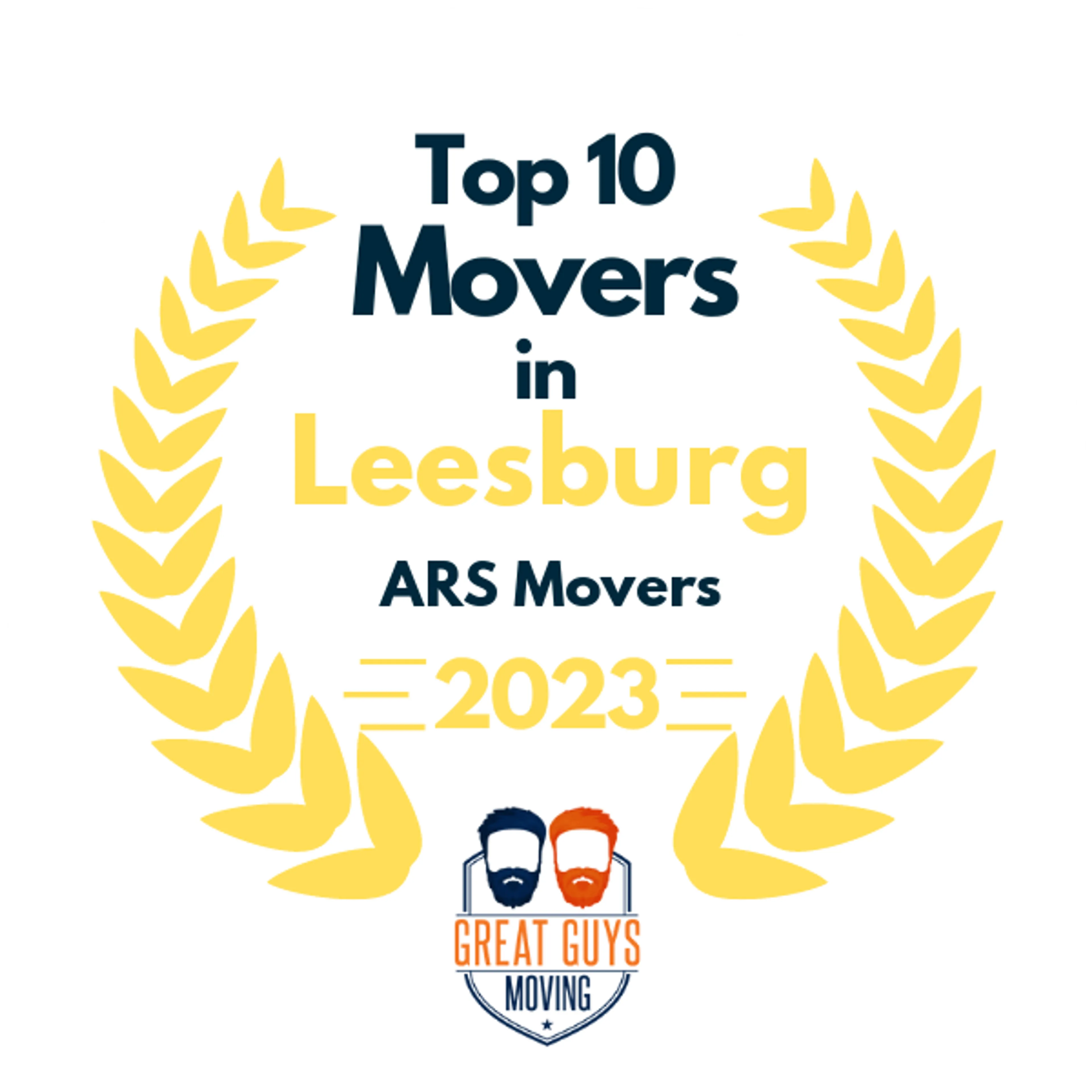 Top 10 Movers in Alexandria, VA 2023 award