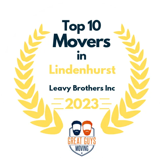 Top 10 Movers in Glen Cove, NY 2023 award