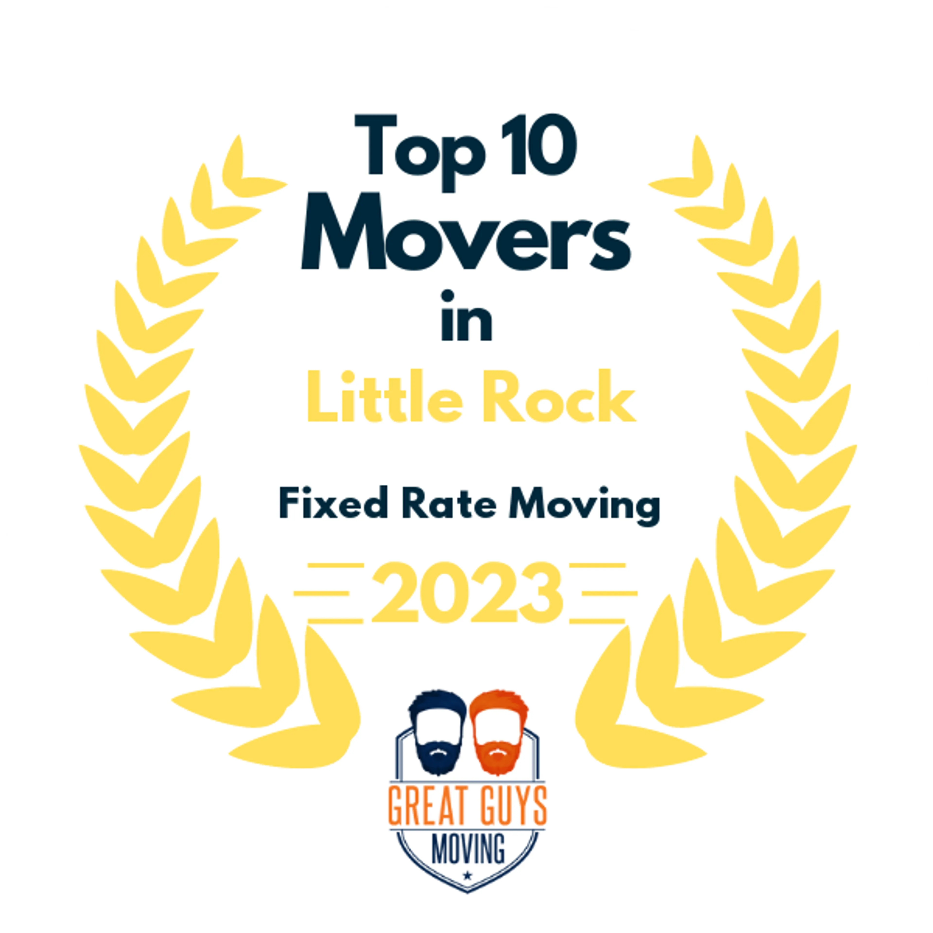 Top 10 Movers in Little Rock, AR 2023 award