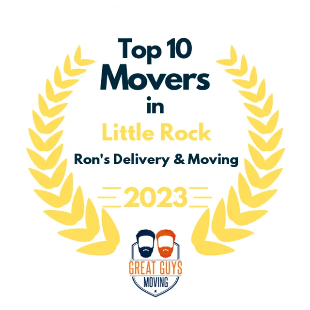 Top 10 Movers in Little Rock, AR 2023 award