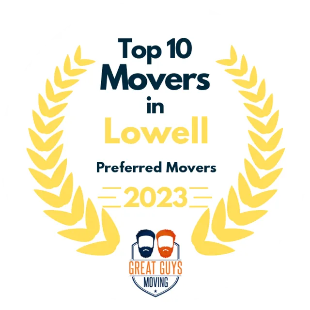 Top 10 Movers in Lowell, MA 2023 award