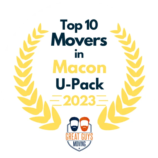 Top 10 Movers in Macon, GA 2023 award