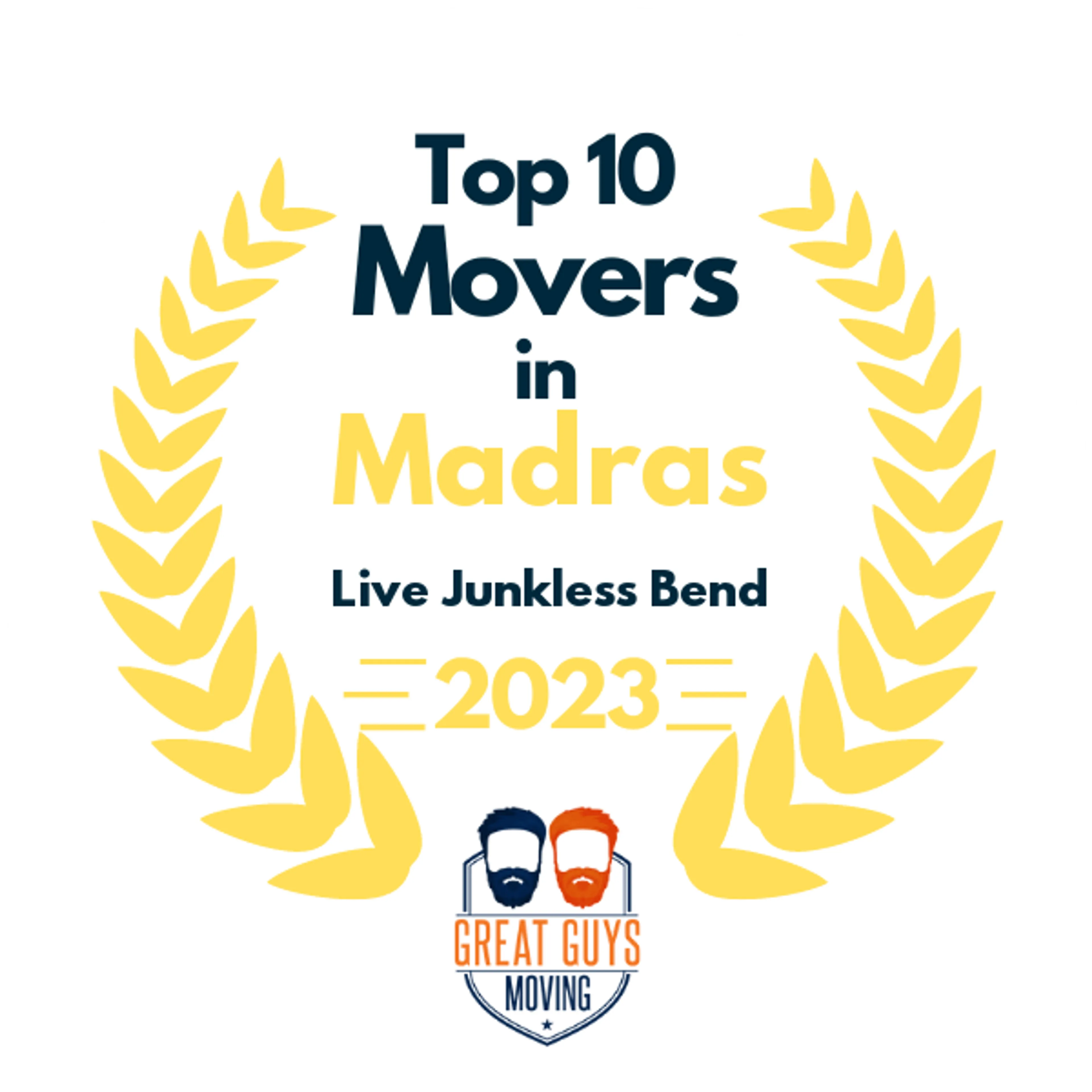 Top 10 Movers in Bend, OR 2023 award