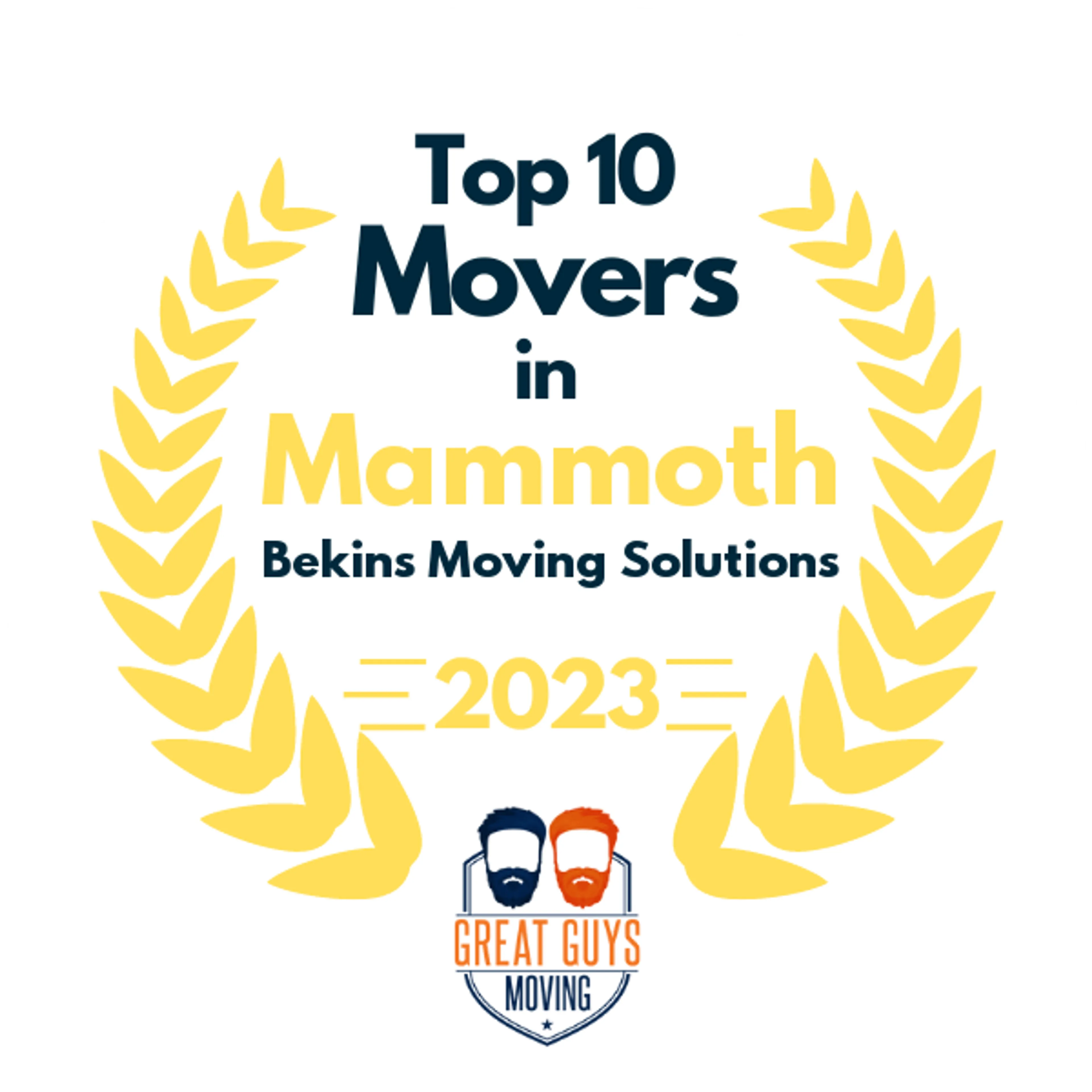 Top 10 Movers in Tucson, AZ 2023 award