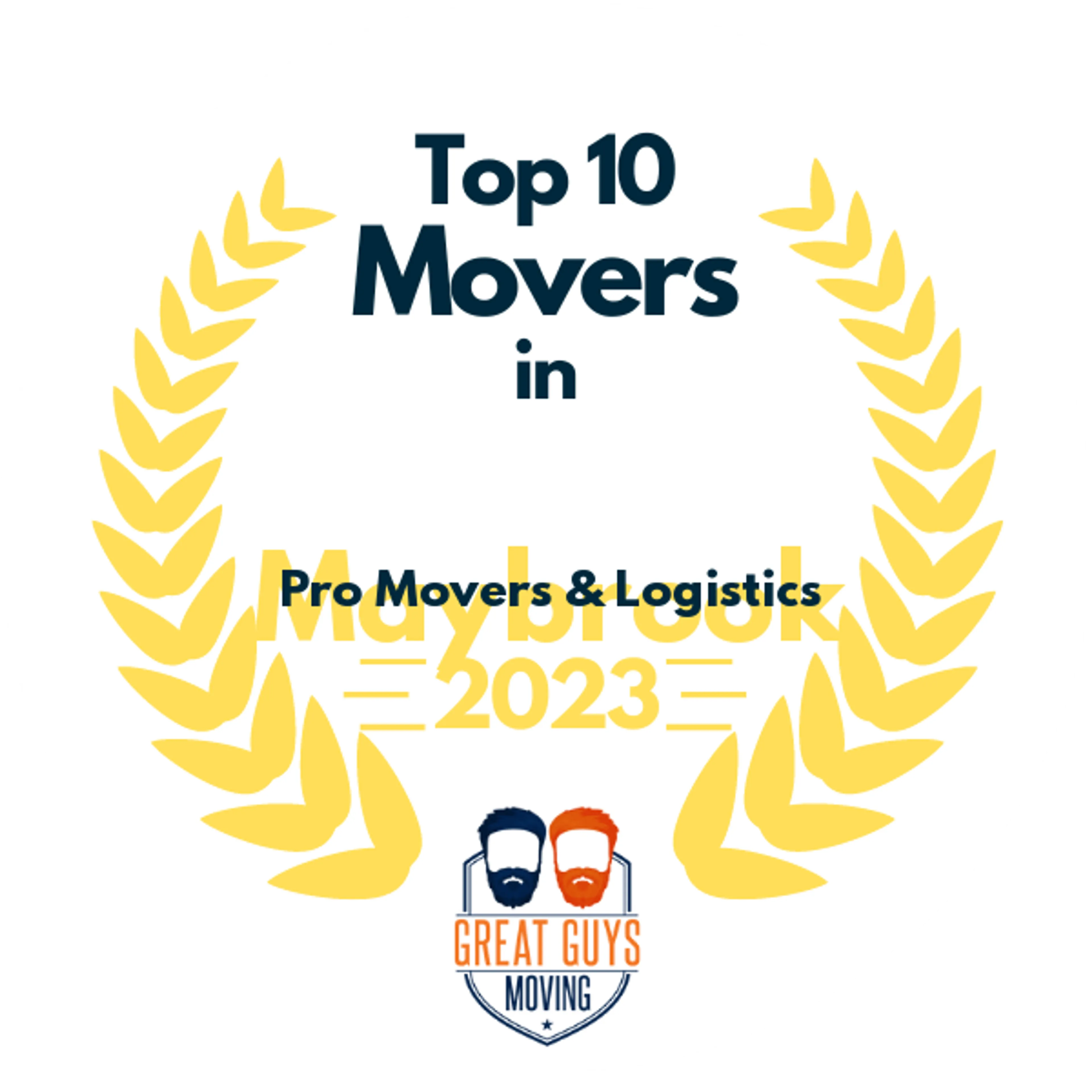 Top 10 Movers in New Rochelle, NY 2023 award