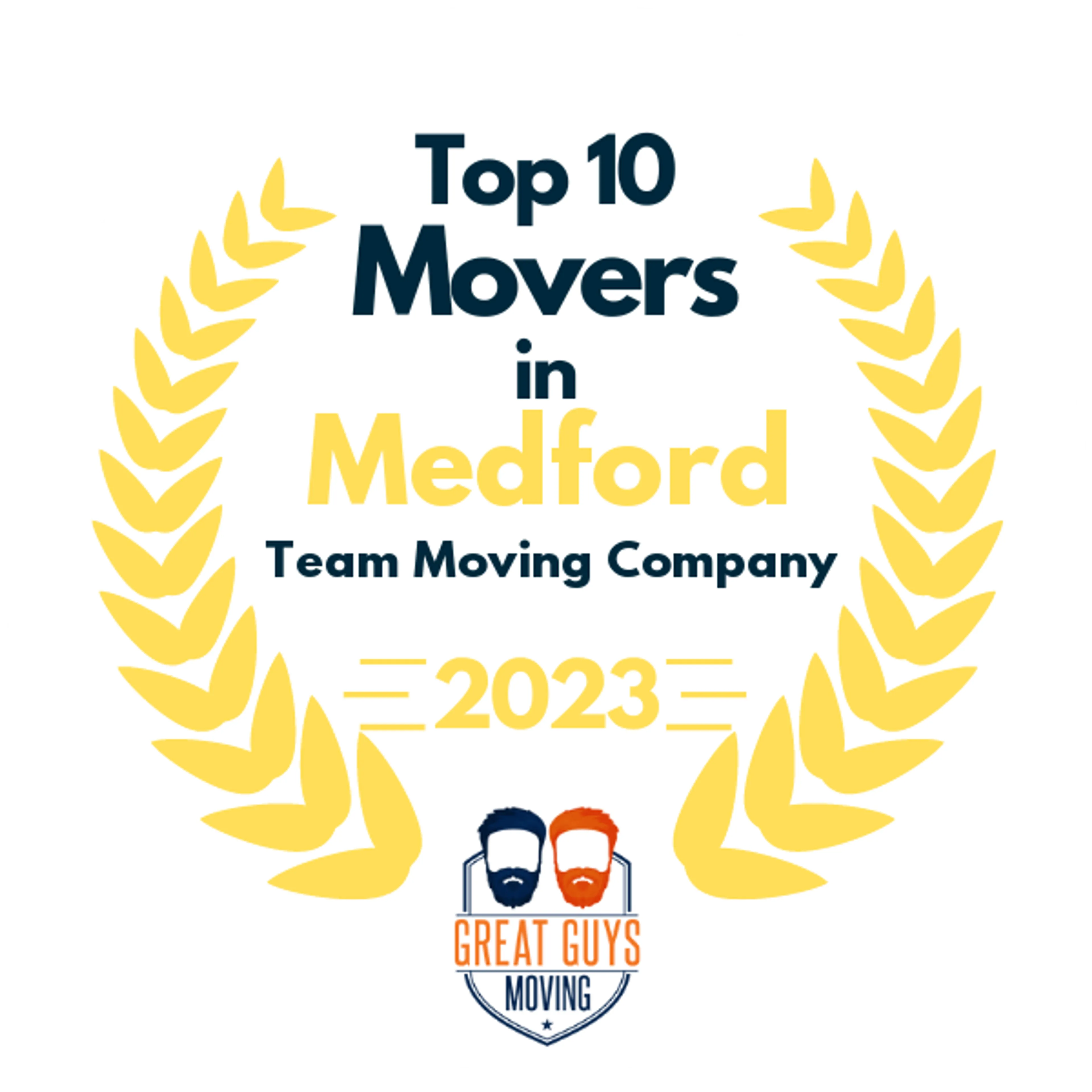 Top 10 Movers in Medford, OR 2023 award