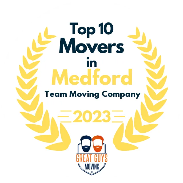 Top 10 Movers in Medford, OR 2023 award