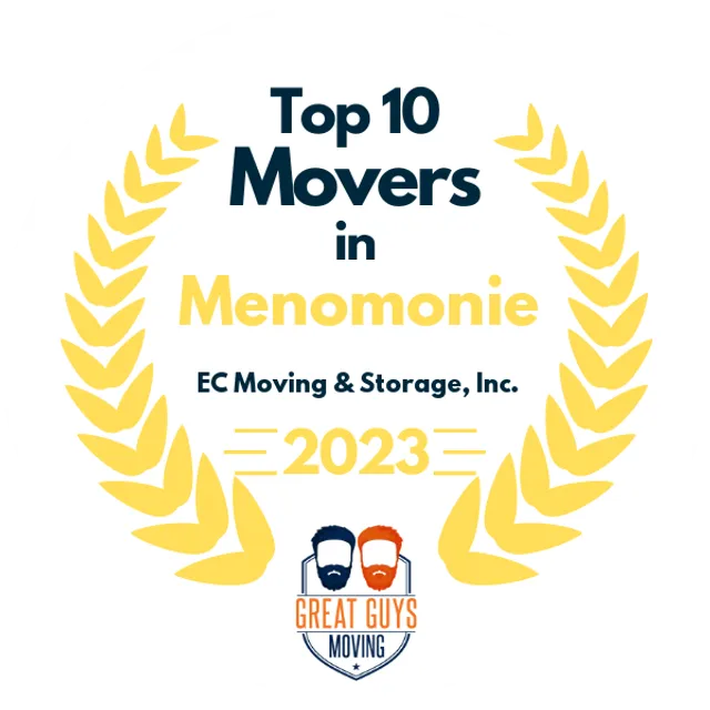 Top 10 Movers in Eau Claire, WI 2023 award