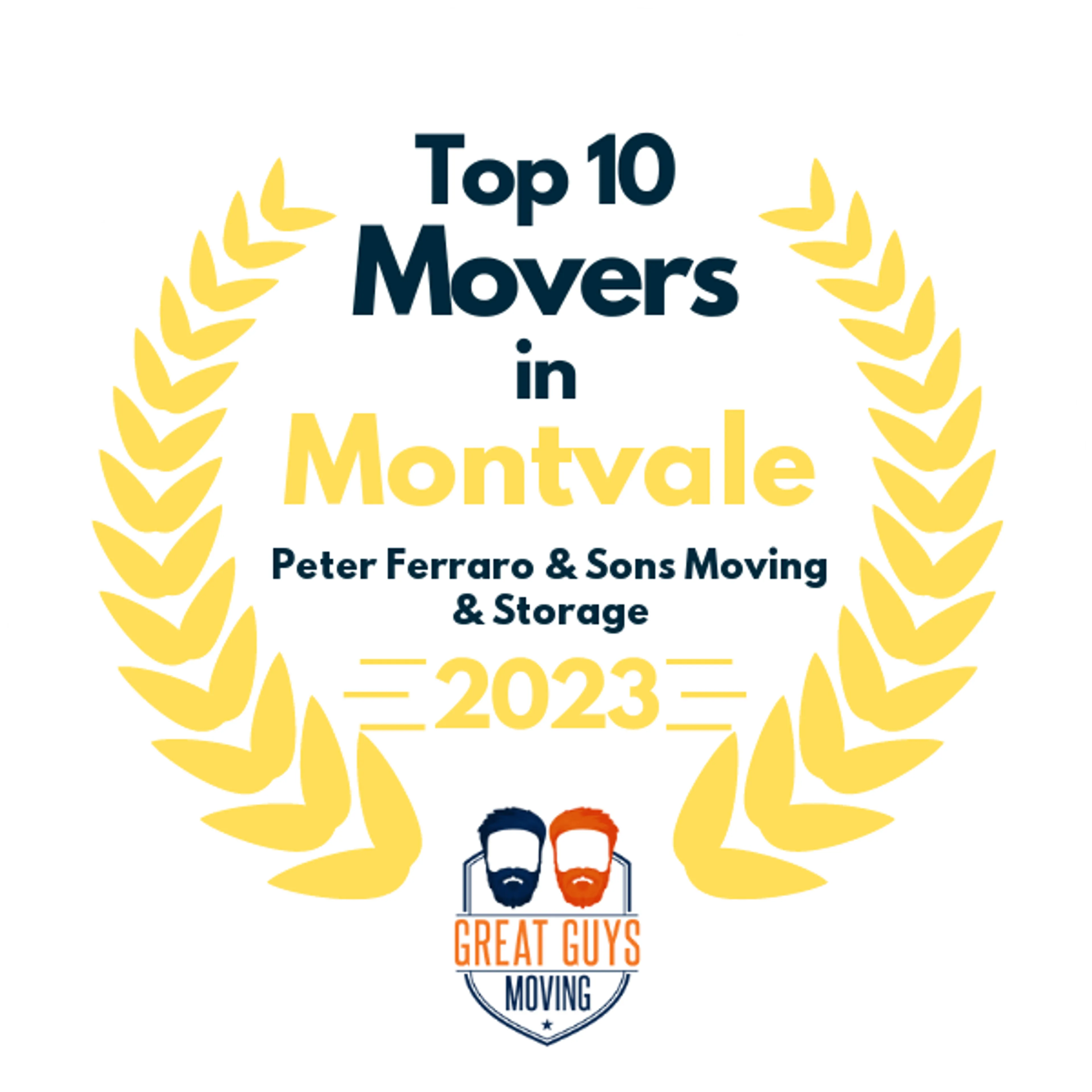 Top 10 Movers in Paterson, NJ 2023 award