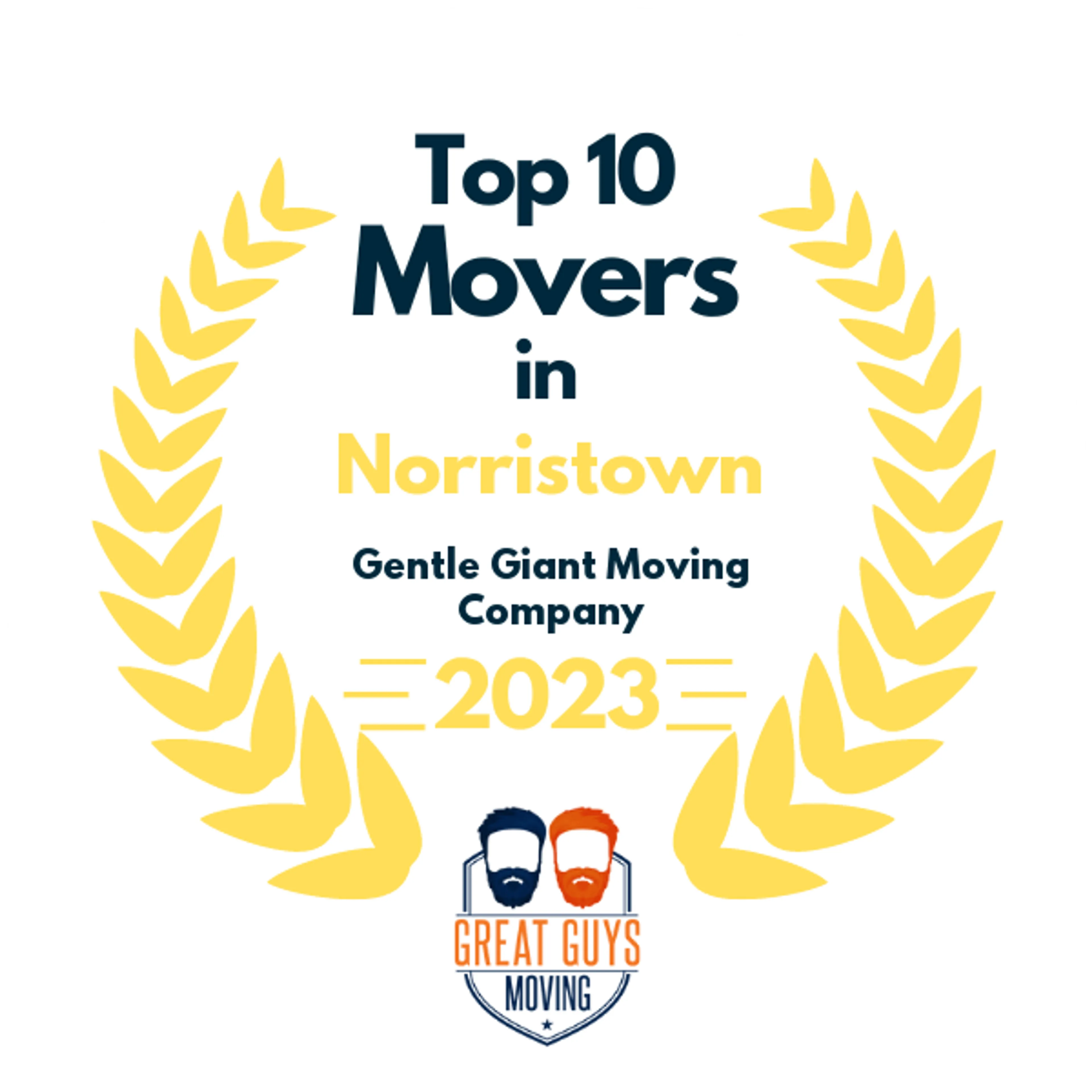 Top 10 Movers in Philadelphia, PA 2023 award