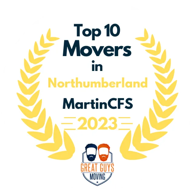 Top 10 Movers in Lancaster, PA 2023 award