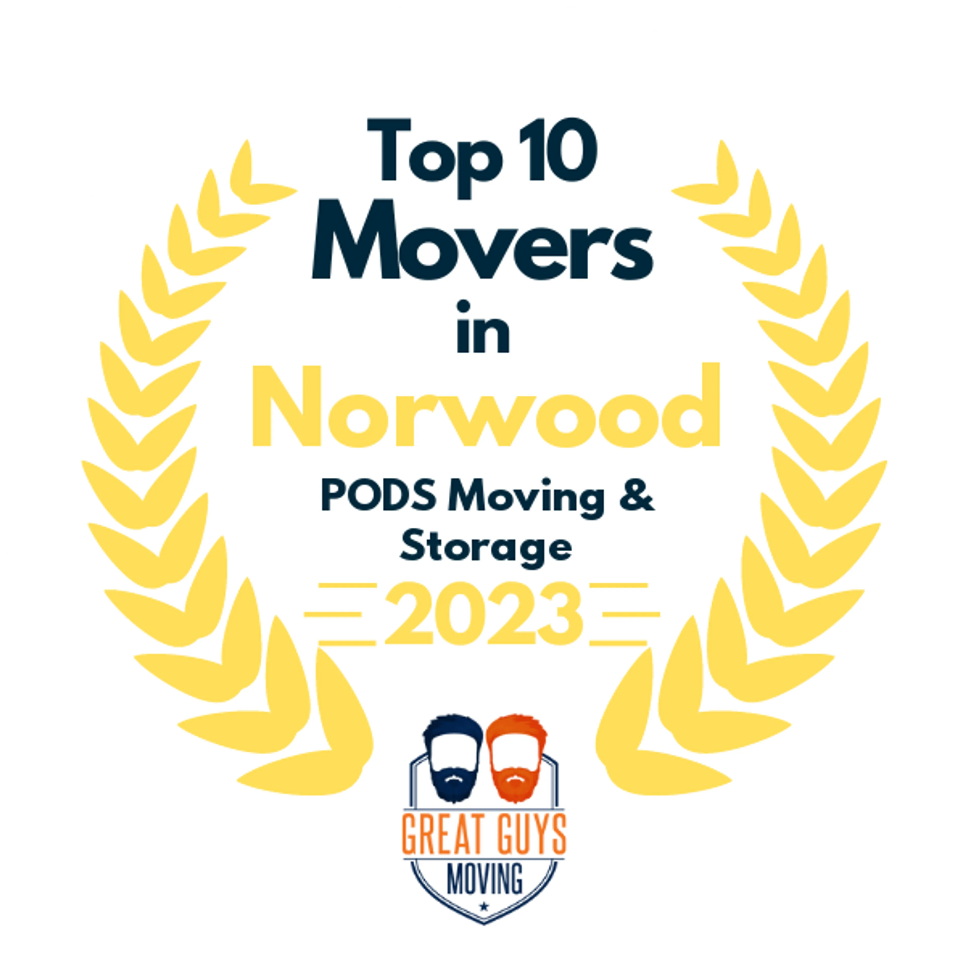 Top 10 Movers in Concord, NC 2023 award