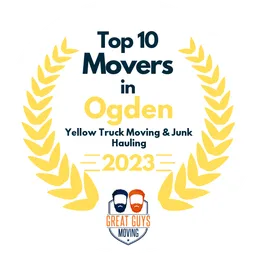 top 10 ranked movers in ogden 2023 yellow truck moving junk hauling image