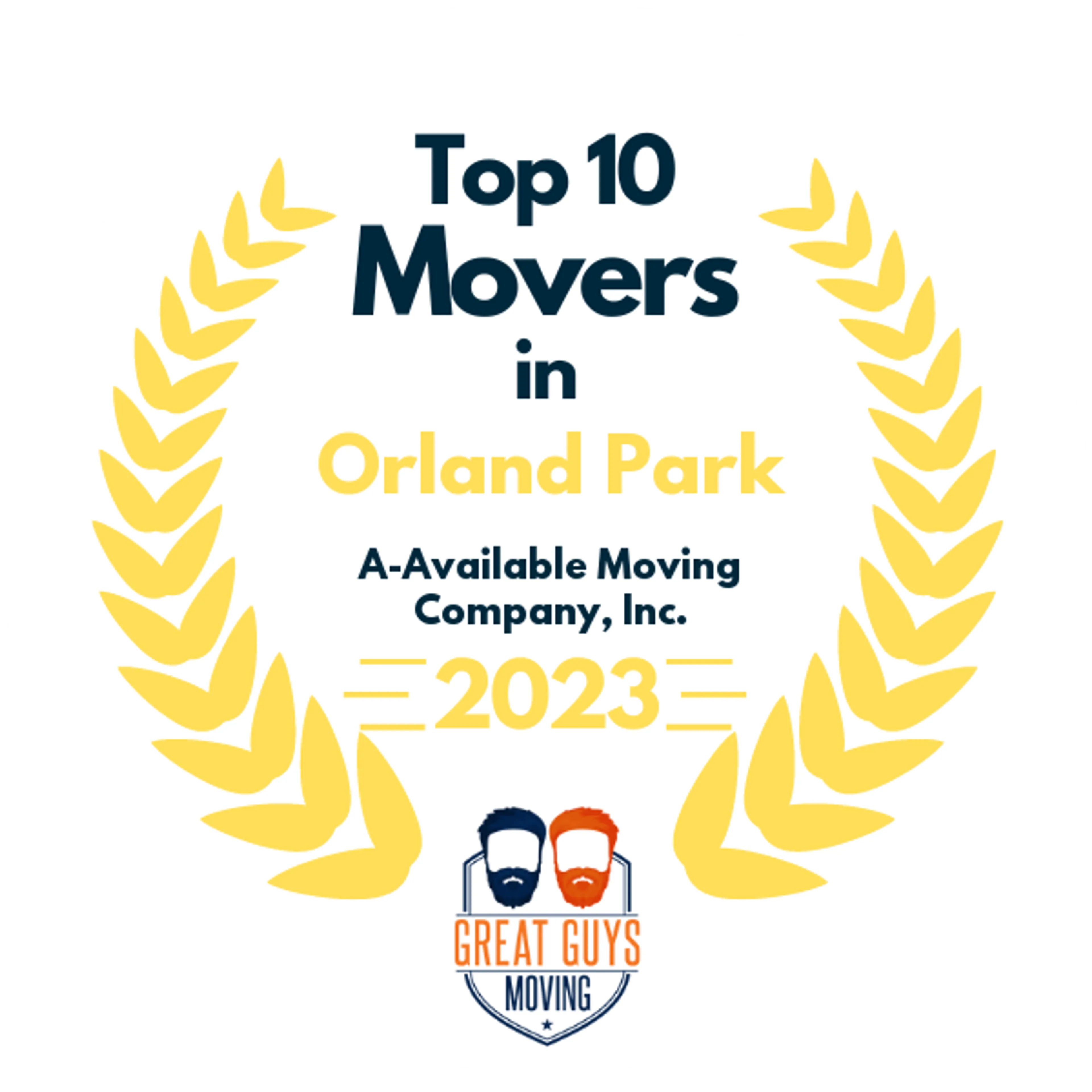 Top 10 Movers in Chicago, IL 2023 award