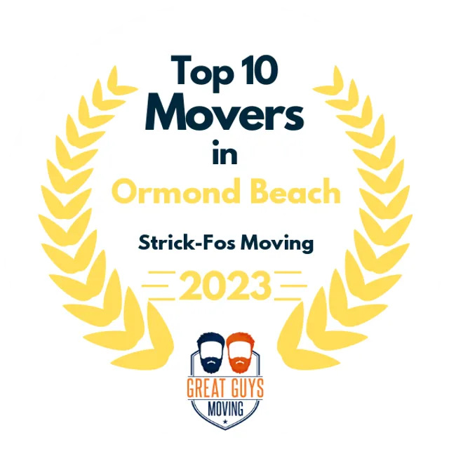 Top 10 Movers in Palm Bay, FL 2023 award