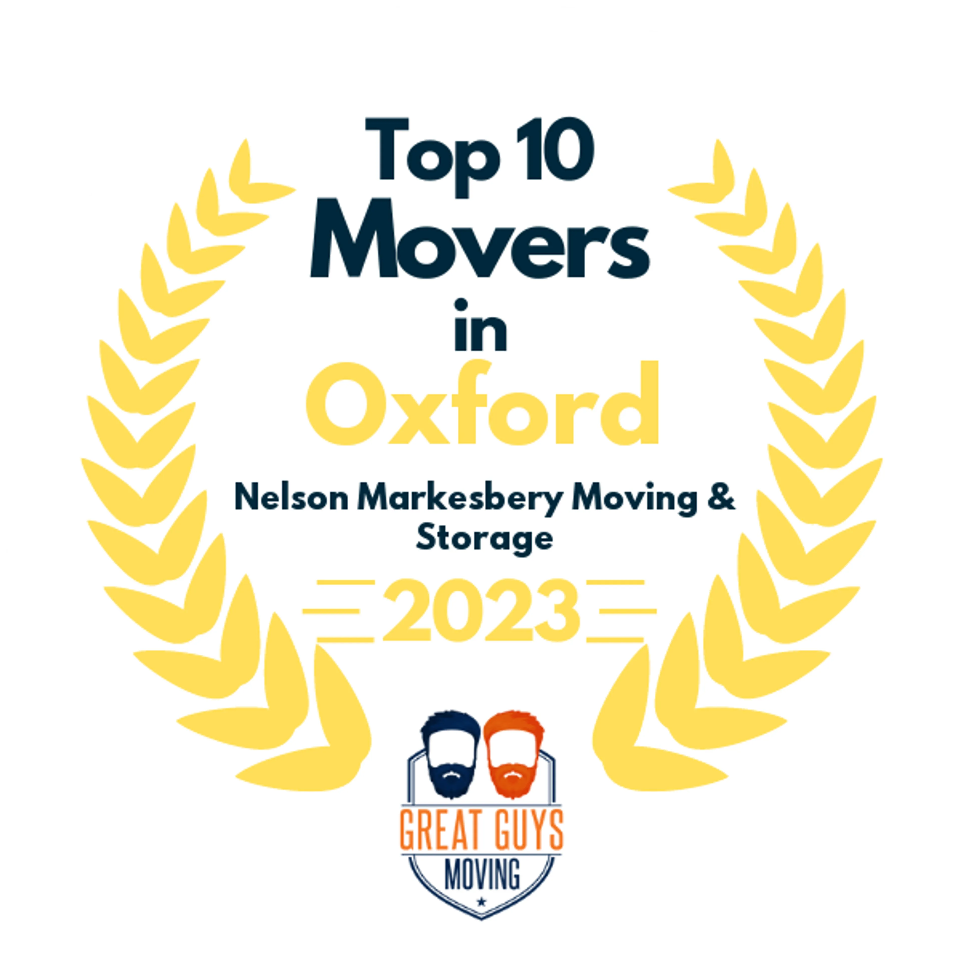 Top 10 Movers in Cincinnati, OH 2023 award