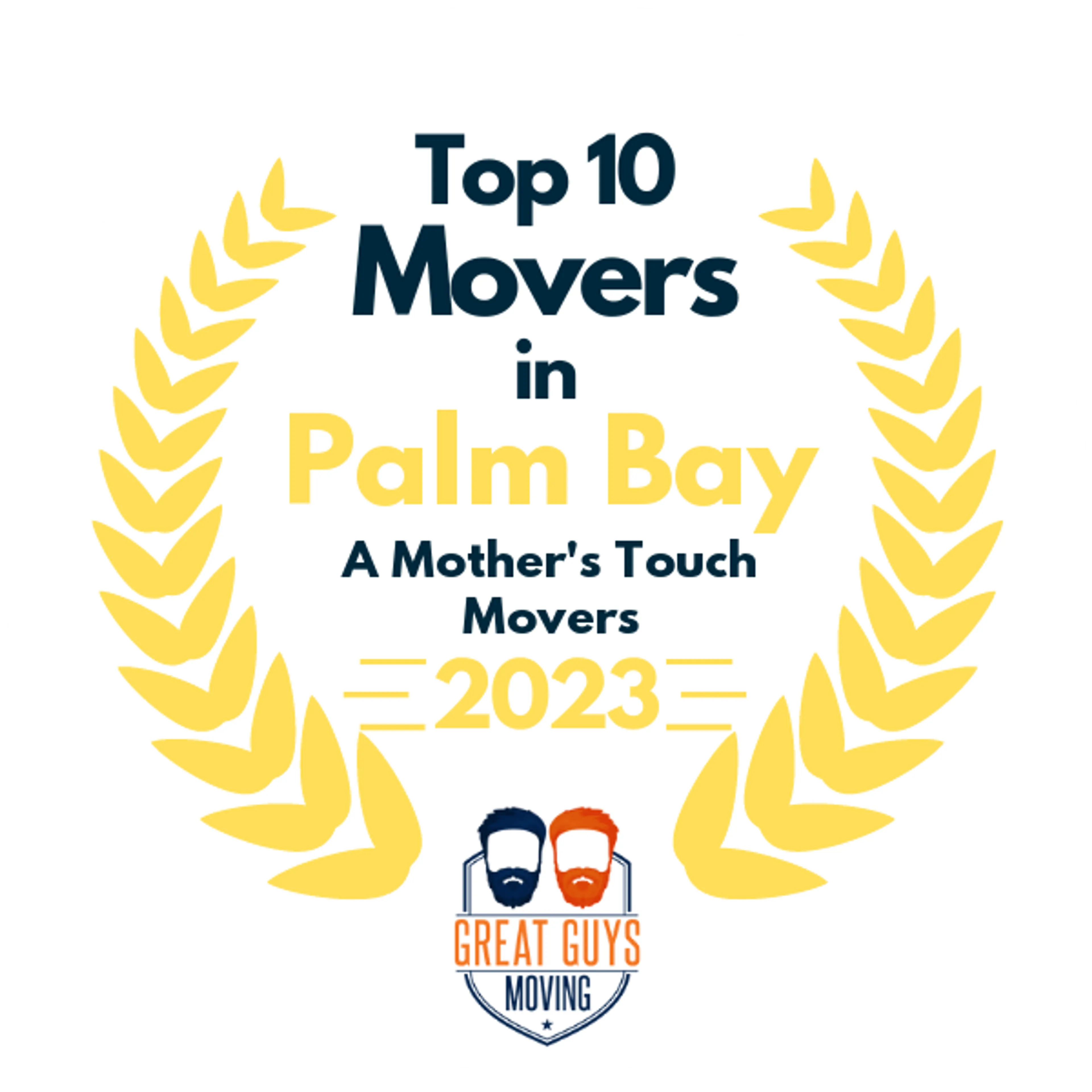 Top 10 Movers in Palm Bay, FL 2023 award