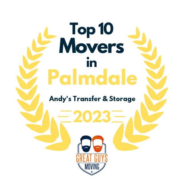 Top 10 Movers in Glendale, CA 2023 award