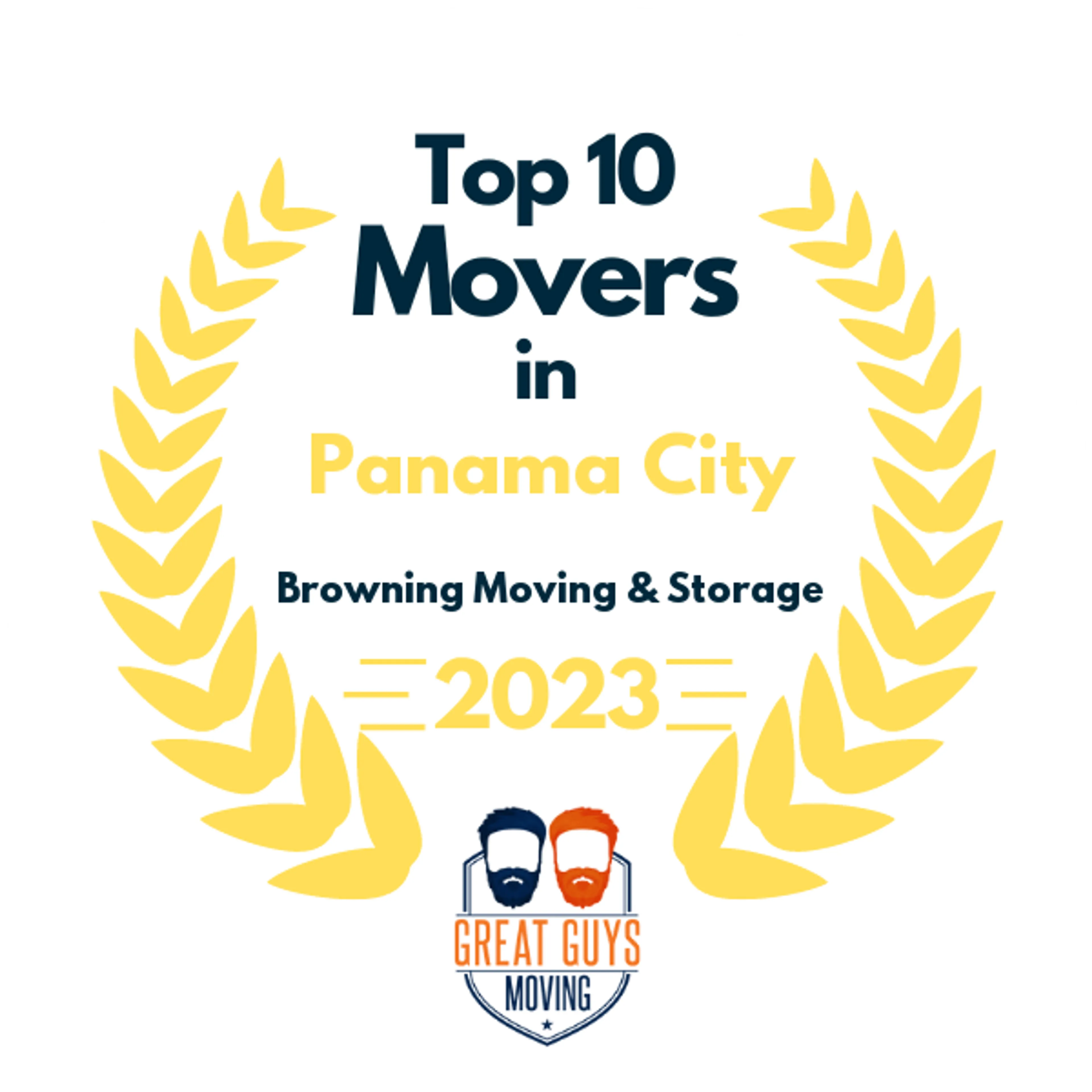 Top 10 Movers in Tallahassee, FL 2023 award