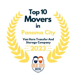 top 10 ranked movers in panama city 2023 van horn transfer and storage company image