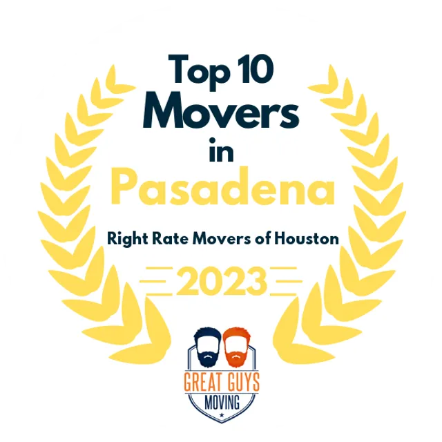 Top 10 Movers in Houston, TX 2023 award