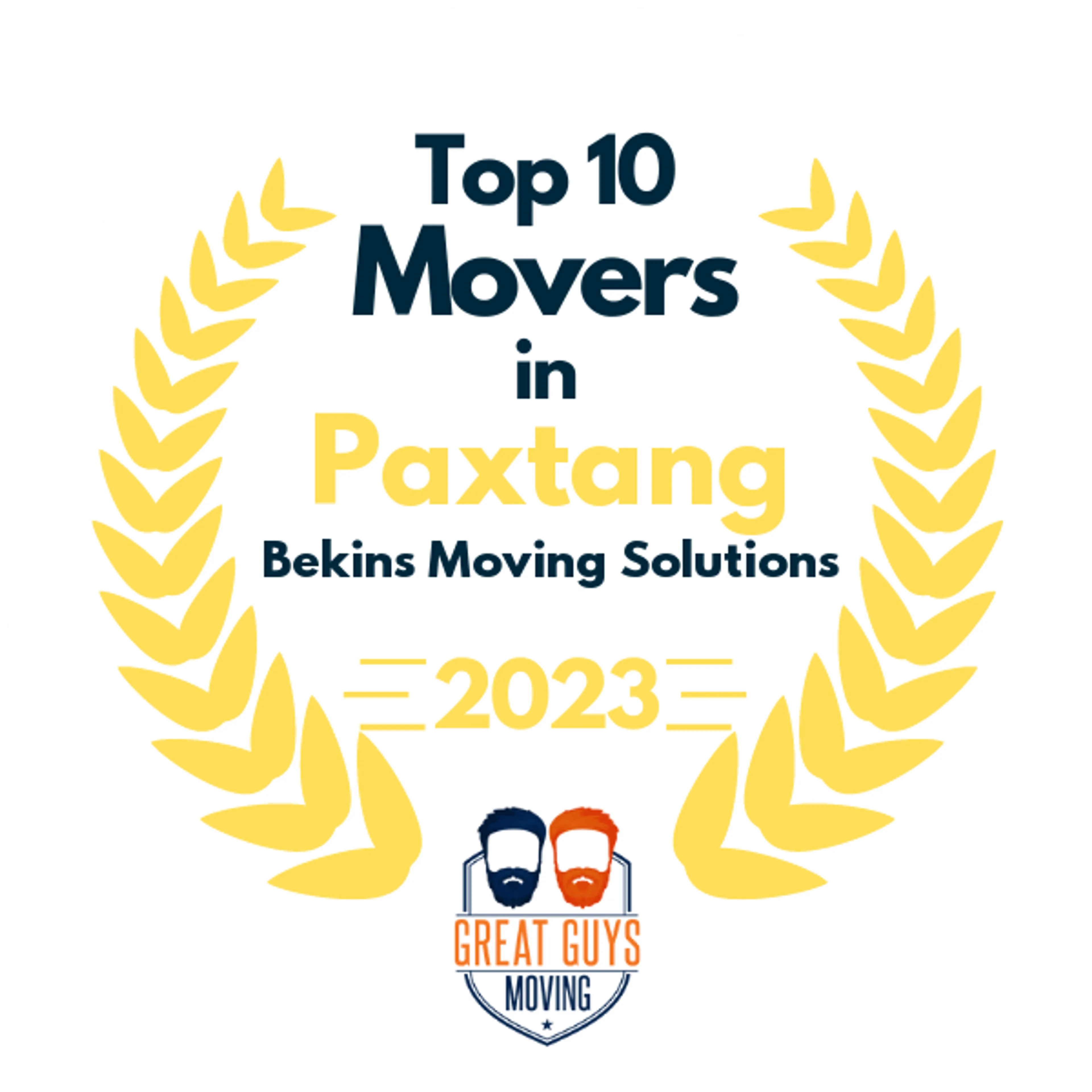 Top 10 Movers in Lancaster, PA 2023 award