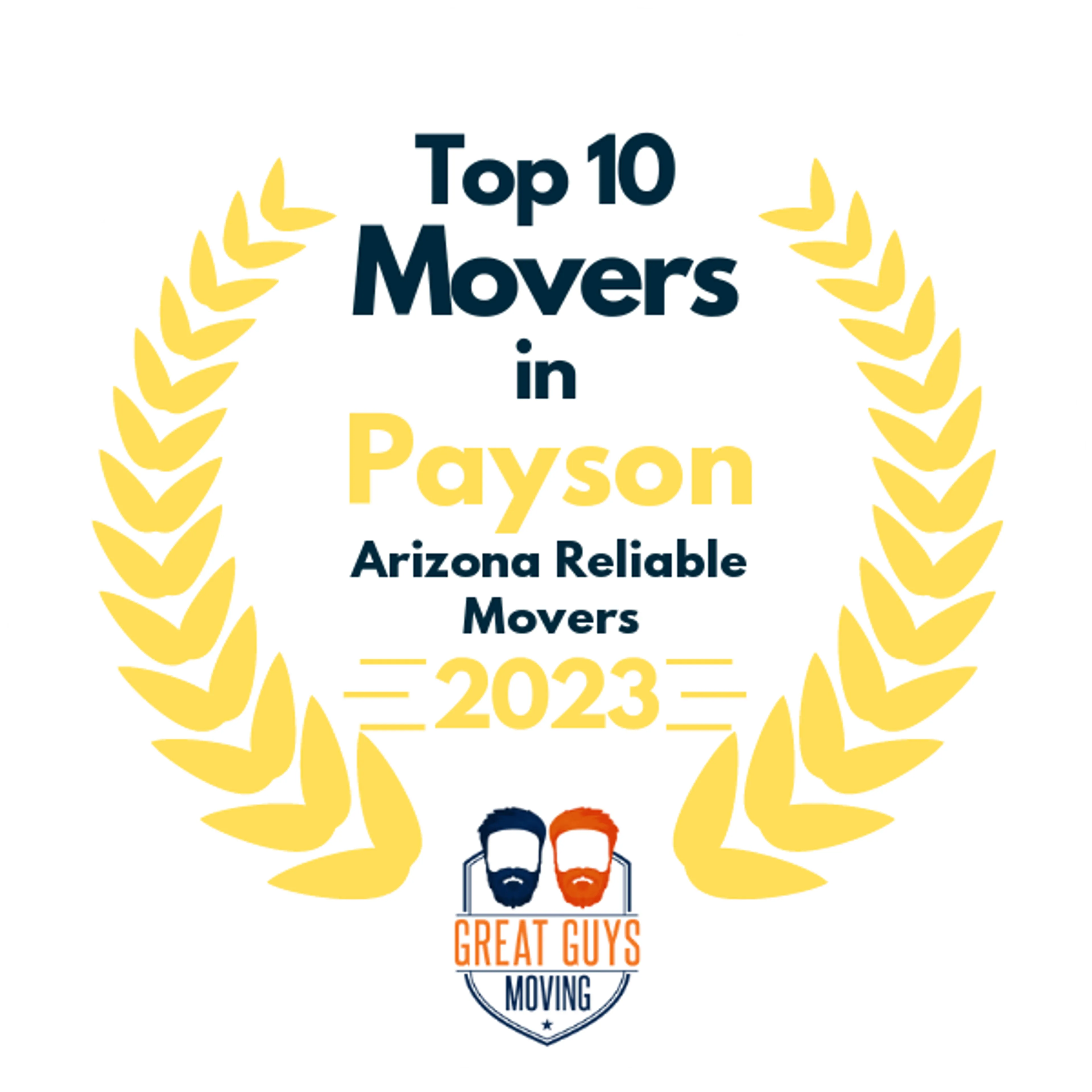 Top 10 Movers in Phoenix, AZ 2023 award