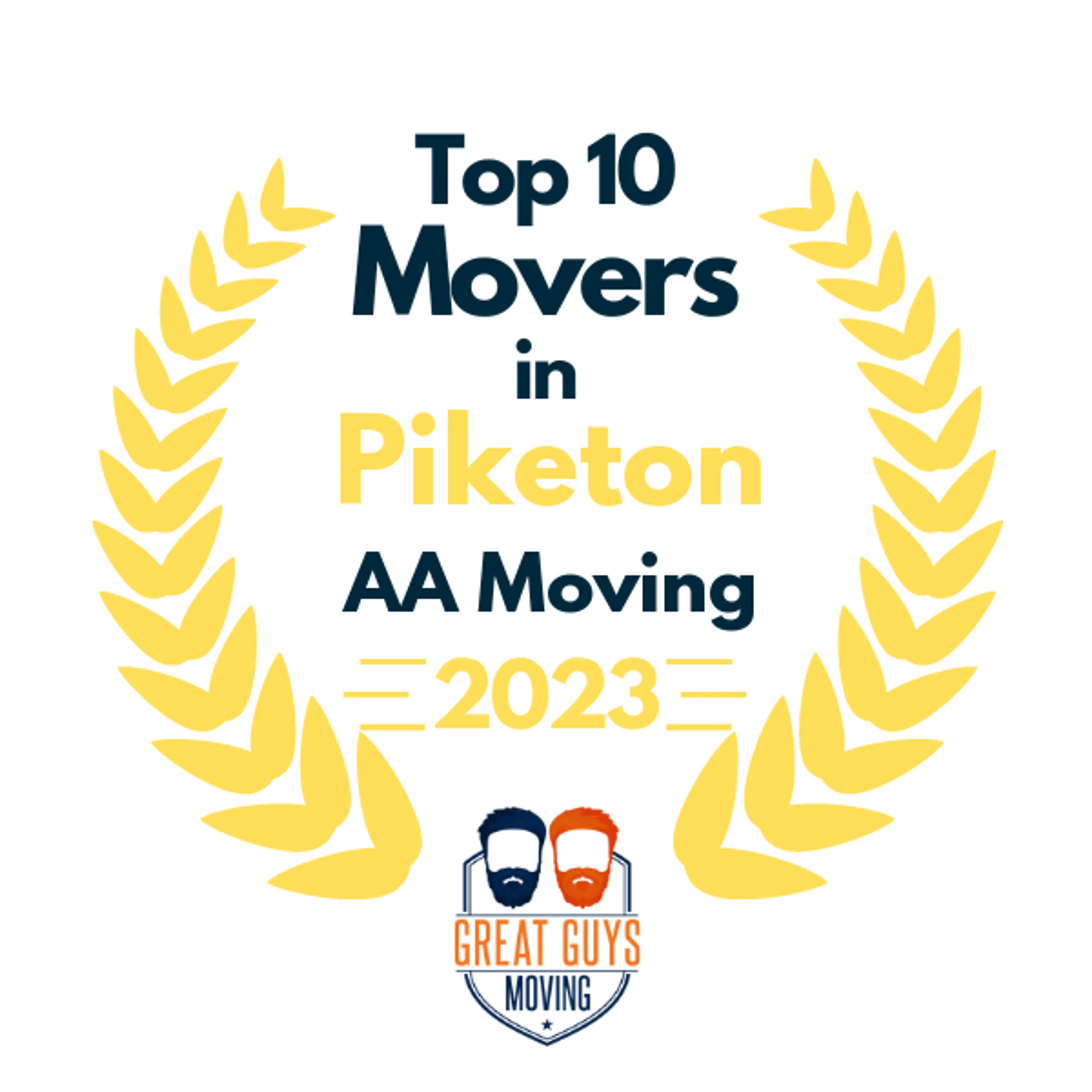 Top 10 Movers in Lexington, KY 2023 award