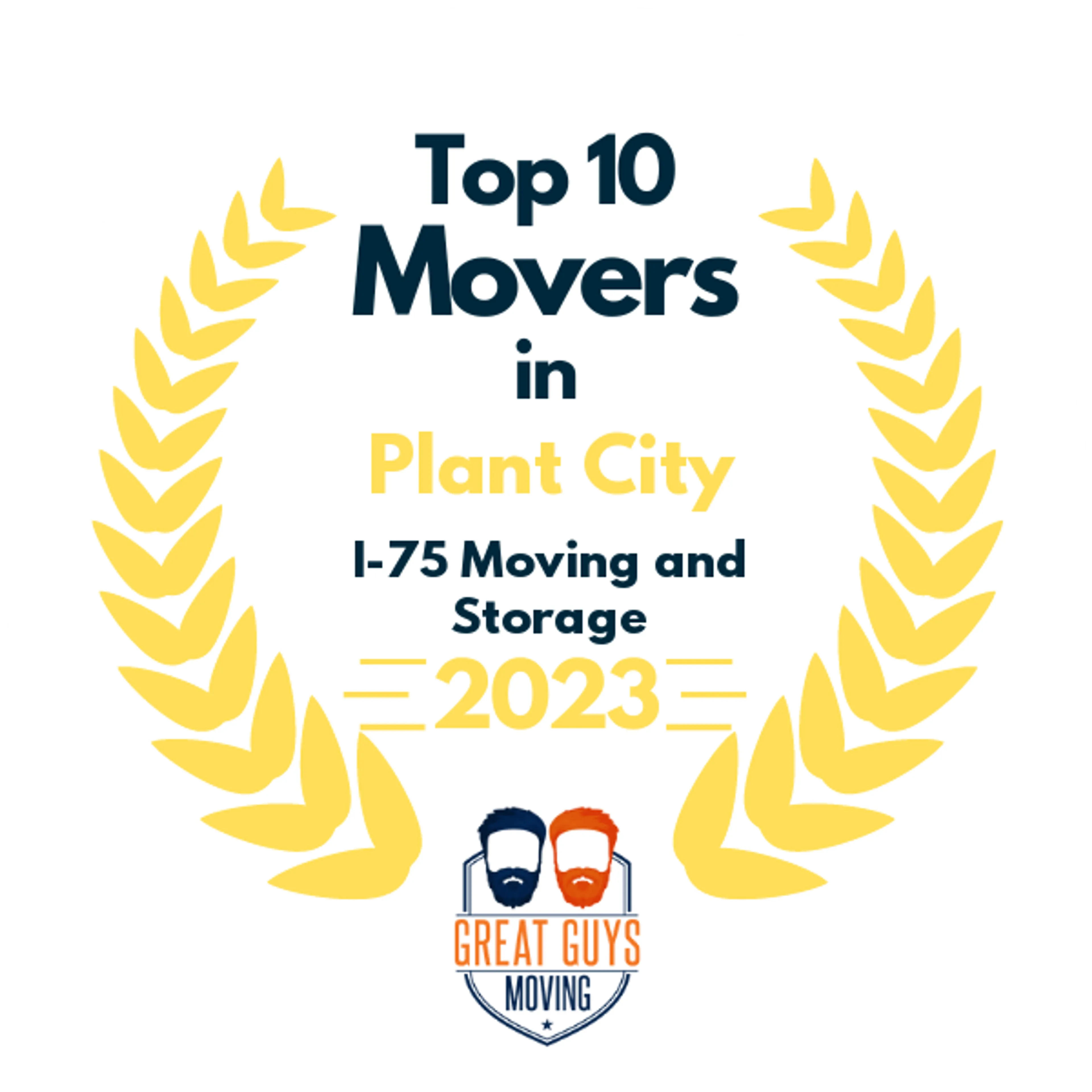 Top 10 Movers in Tampa, FL 2023 award