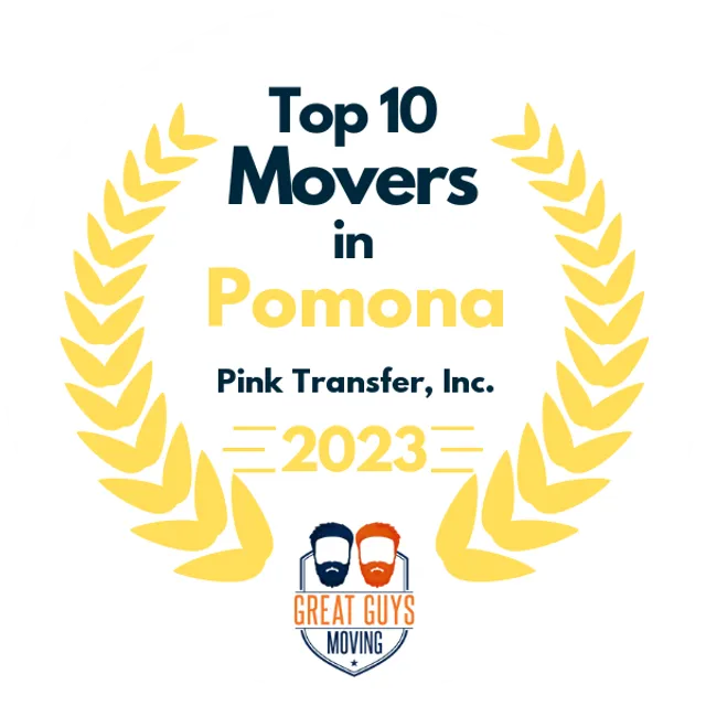 Top 10 Movers in Ontario, CA 2023 award