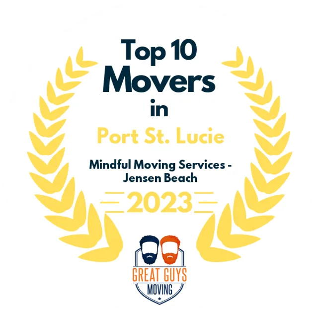 Top 10 Movers in Port St. Lucie, FL 2023 award